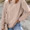 Apricot Ribbed Corduroy Oversized Sweatshirt