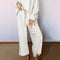 White Ultra Loose Textured 2pcs Slouchy Outfit