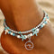 Sky Blue Beach Double Anklet