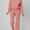 Blossom Ribbed Knit Drop Shoulder Pocketed Two Piece Lounge Set