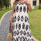 Black Plus Size Western Print Halter Maxi Dress