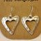 White Valentine Hollowed Heart Shape Earrings