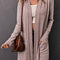 Pink Tunic Back Open Front Cardigan with Pockets