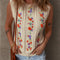 Jet Stream Embroidered Floral Cable Knit Sweater Vest