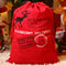 Fiery Red Christmas Drawstring Large Gift Bag 50*66cm