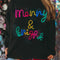 Black Tinsel Merry & Bright Round Neck Plus Size Sweater