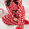 Fiery Red Christmas Plaid Print Shirt and Pants Pajama Set