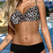 Twisted Bust Leopard Bikini Set