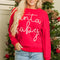 Fiery Red Christmas Santa Baby Tinsel Graphic Sweatshirt