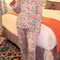 Multicolour Floral Christmas Pajamas Set