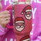 Rose Red Christmas Santa Claus Diamond Thermos Cup with Straw 40oz